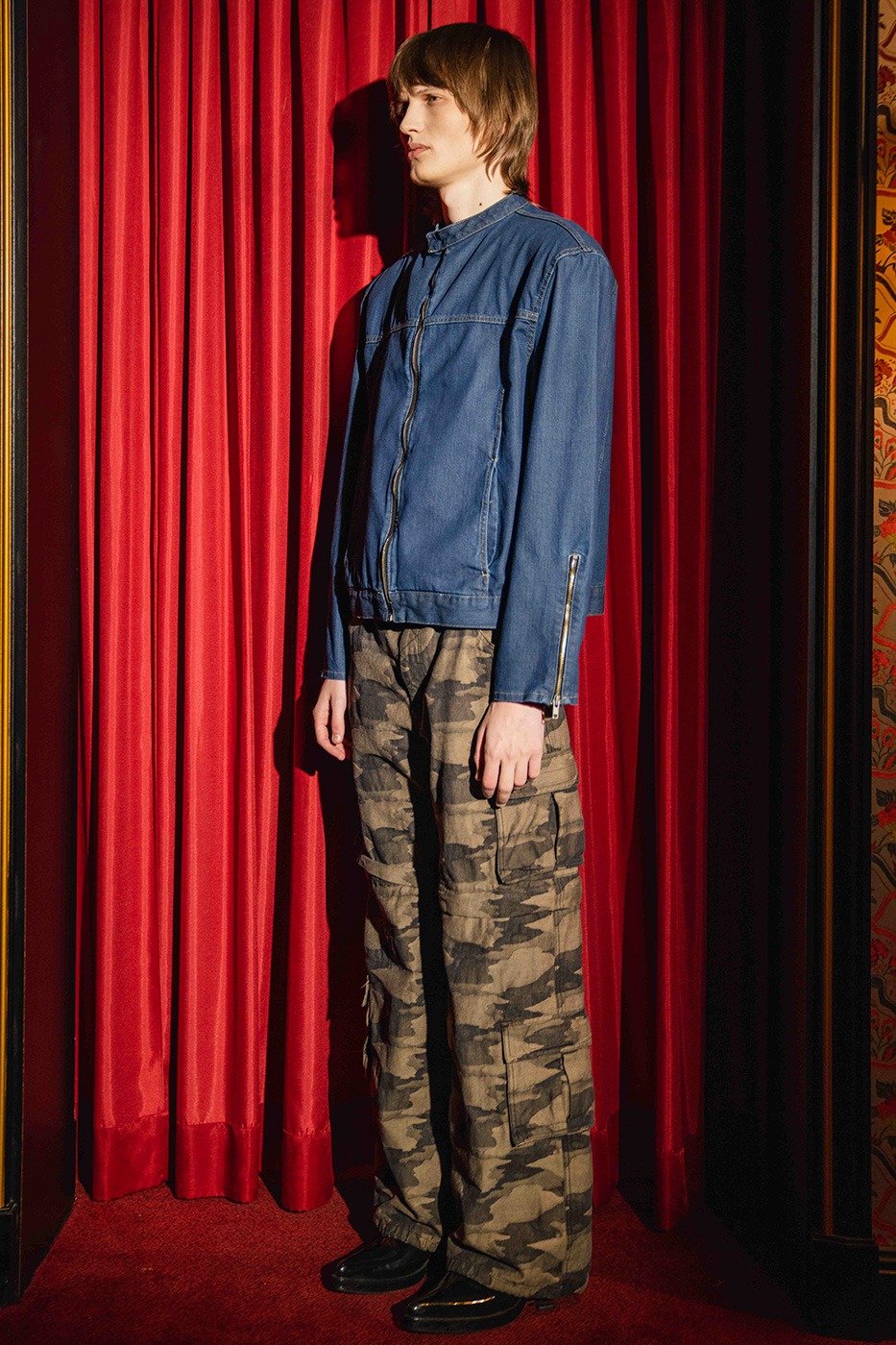 camouflage cargo two-way pants